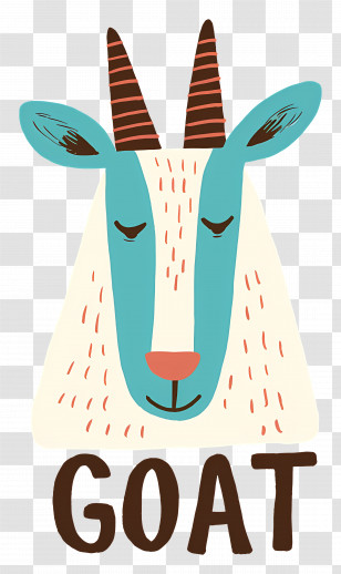 Mountain Goat - Simple Goat Illustration Transparent PNG