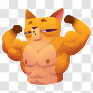 Cat Figurine Character - Orange Transparent PNG