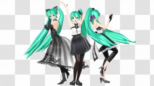 MikuMikuDance Hatsune Miku: Project DIVA Megpoid Baby Maniacs - Cartoon - Miku Transparent PNG