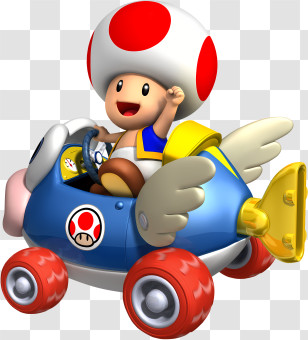 Toad - Toad In Mario Kart Transparent PNG