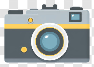 Old Film Camera - Vintage Camera Illustration Transparent PNG
