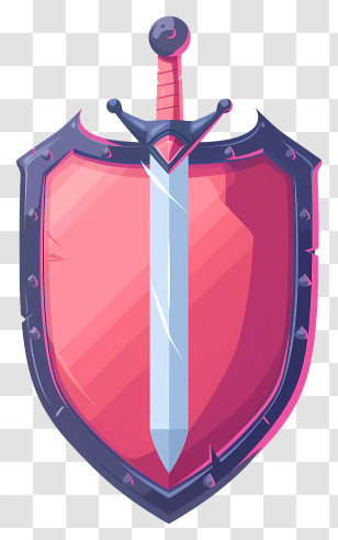Shield Sword - Sword And Shield In Cartoon Style Transparent PNG