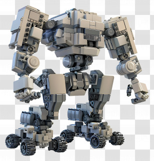 Military Robot - Grey Mechanical Robot Toy Transparent PNG