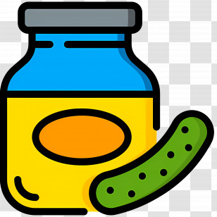 Pickle Jar - Jar Of Green Pickles Transparent PNG