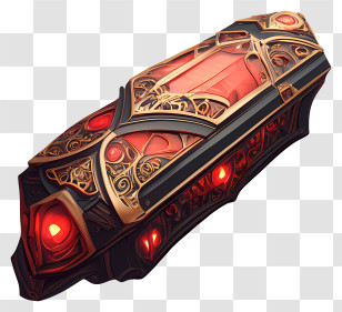 Vampire Coffin - Ornate Glowing Coffin Transparent PNG