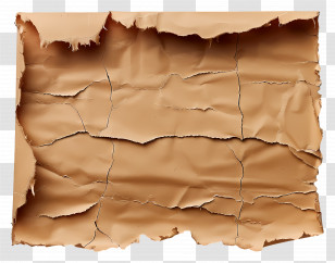 Brown Ripped Paper - Antique Torn Parchment Paper Texture Transparent PNG