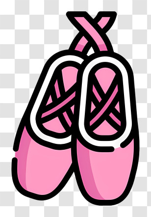Ballet Shoes Logo - Ballet Shoes Illustration Transparent PNG