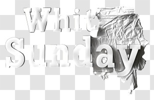 Whit Sunday - White Sunday Text Design Transparent PNG