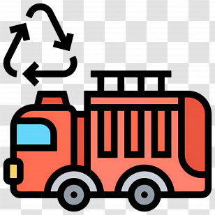 Recycle Car - Recycling Truck Icon Transparent PNG