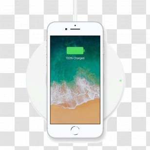 Apple IPhone 8 Plus X Battery Charger Inductive Charging Qi - Iphone Transparent PNG