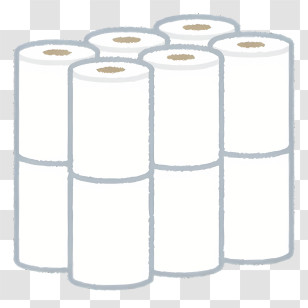 Toilet Paper - Toilet Paper Rolls Vector Illustration Transparent PNG