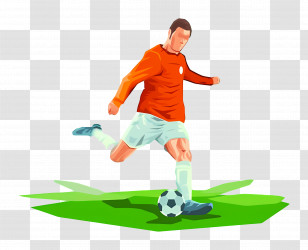 Football Player - Soccer Player In Action On Field Transparent PNG