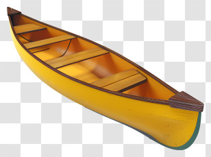 Canoe - Yellow Canoe For Outdoor Adventures Transparent PNG