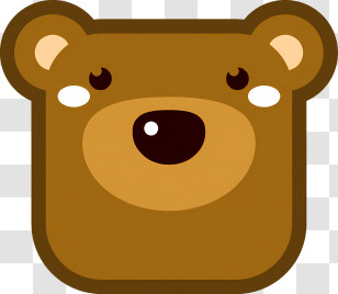 Icon - Cartoon Bear Face Illustration Transparent PNG