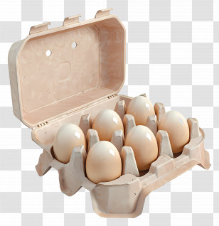 Egg Carton - Fresh Eggs In A Carton Transparent PNG