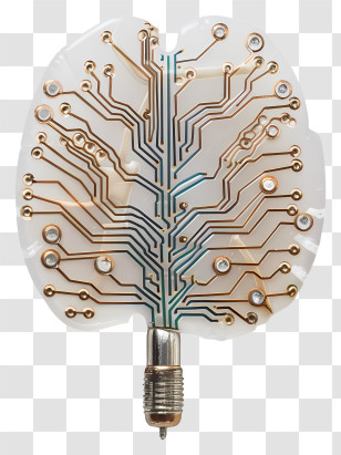Implantation - Electronic Circuit Brain Illustration Transparent PNG