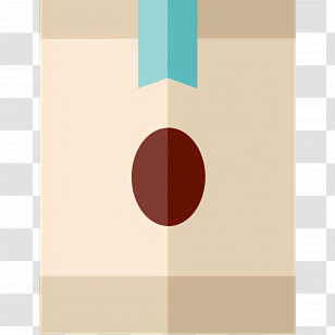 Coffee Bag - Beige Coffee Bag With Blue Ribbon Transparent PNG