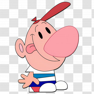 Cartoon Boy - Cartoon Character With Big Nose Transparent PNG