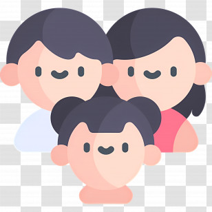 Family - Cartoon Family Group Illustration Transparent PNG