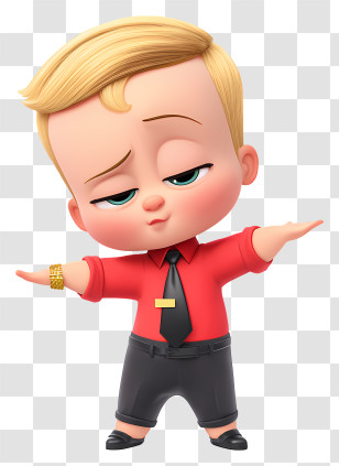 Boss Baby - Smug Baby Boss Cartoon Transparent PNG
