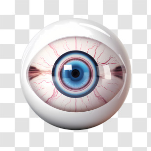 Halloween Eyeball - Realistic Blue Human Eye Illustration Transparent PNG
