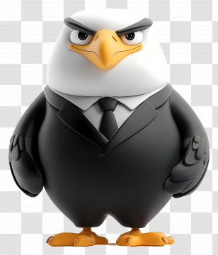 Bald Eagle - Eagle In Formal Suit Transparent PNG