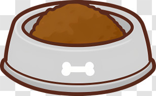 Icon - Dog Food Bowl Illustration Transparent PNG