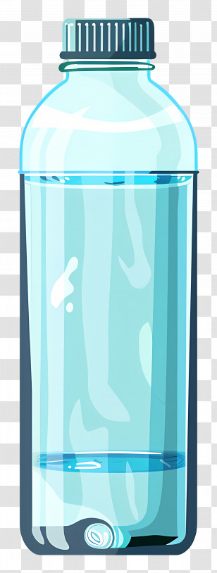 Water Bottle - Blue Plastic Water Bottle Illustration Transparent PNG