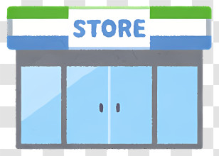 Store - Illustration Of A Store Front Transparent PNG