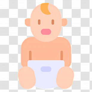 Baby Boy - Baby In Diaper Transparent PNG