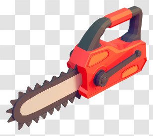 Chainsaw - Red And Black Electric Chainsaw Transparent PNG