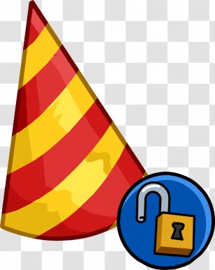 Party Hat Club Penguin - Yellow Transparent PNG