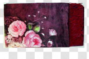Scarf Flower Floral Design Silk Still Life - Art - Red Transparent PNG