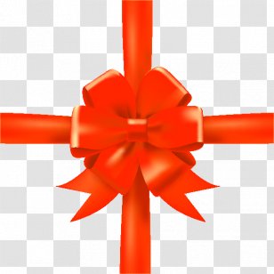 Red Ribbon Adhesive Tape Label Transparent PNG