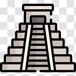 Maya Pyramid - Mayan Step Pyramid Design Transparent PNG