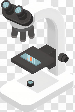 Microscope - Laboratory Microscope With Detailed Design Transparent PNG
