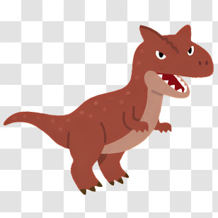 Nature - Cartoon T-Rex Dinosaur Illustration Transparent PNG