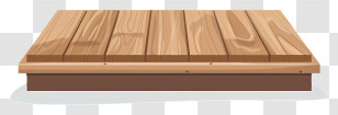 Wooden Platform - Flat Wooden Platform With Timber Texture Transparent PNG