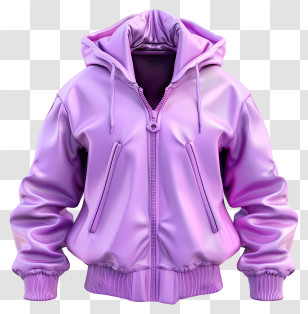 Jacket - Purple Hoodie Jacket Transparent PNG