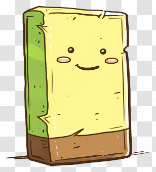 Chocolate Bar - Smiling Cleaning Sponge Transparent PNG