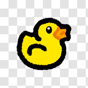 Rubber Duck - Cute Yellow Rubber Duck Transparent PNG