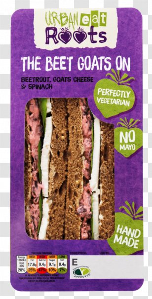 Vegetarian Cuisine Goat Cheese Beetroot Sandwich - Caramelization - Eat Transparent PNG