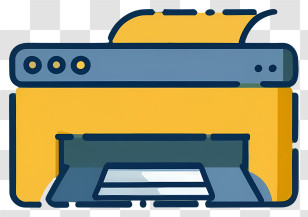 Cartoon - Modern Office Printer Transparent PNG