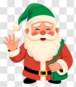 Santa Claus - Jolly Santa Claus Cartoon Transparent PNG