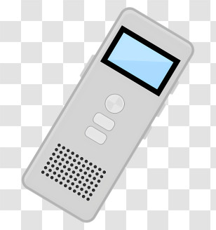 Voice Recorder - Gray Voice Recorder Device Transparent PNG