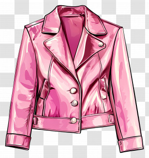 Jacket - Trendy Pink Jacket Transparent PNG