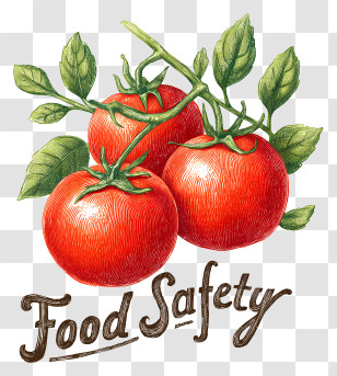 World Food Safety Day - Tomatoes With Food Safety Message Transparent PNG