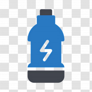 Energy Drink - Blue Energy Drink Bottle Transparent PNG