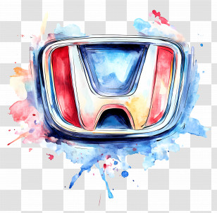 Honda Logo - Honda Logo With Watercolor Effect Transparent PNG