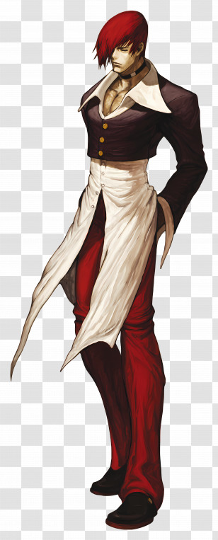 Iori Yagami - Stylish Character In Red And Black Transparent PNG